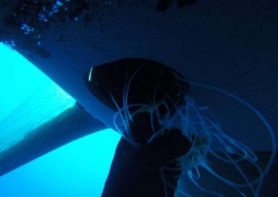 Net Caught in Propeller